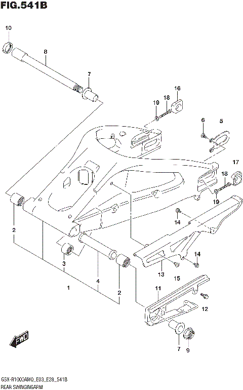 REAR SWINGINGARM (GSX-R1000A)