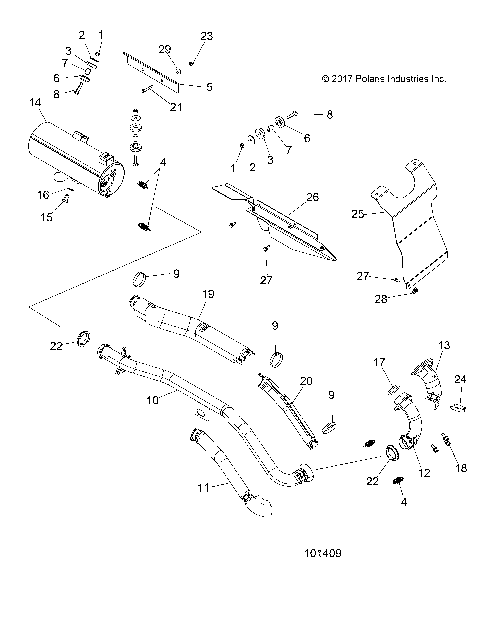ENGINE, EXHAUST - A19SHS57PS [101409]