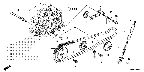 CAM CHAIN@TENSIONER