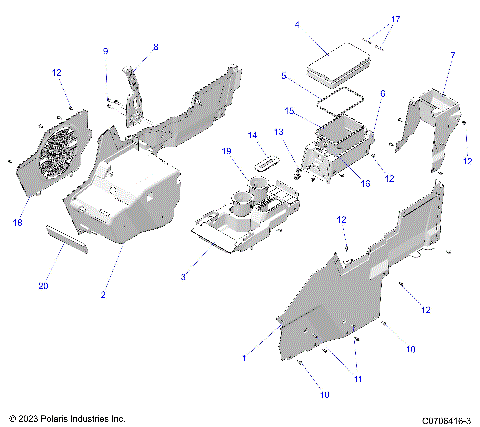 BODY, CENTER CONSOLE