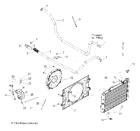 ENGINE, COOLING SYSTEM - R09HH68/HY68 ALL OPTIONS (49RGRCOOL097004X4)