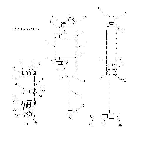 SUSPENSION, SHOCK, REAR TRACK - S15CL6/CW6 ALL OPTIONS (49SNOWSHOCKREAR7043635)