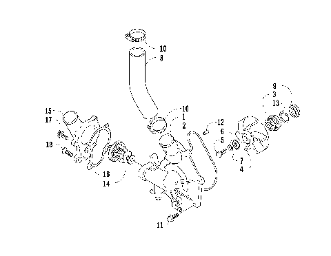 WATER PUMP AND THERMOSTAT [92916]