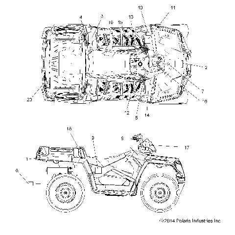 BODY, DECALS - A15SUH57AH (49ATVDECAL15UTE)