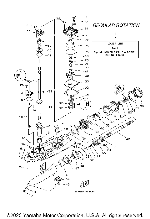 LOWER CASING & DRIVE 1
