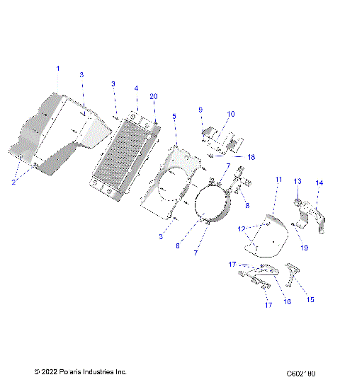 ENGINE, RADIATOR MOUNTING - S24TLT9FEL (C602180)