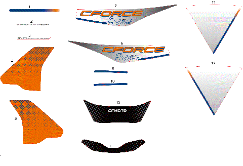 DECAL KITS(NA,LAVA ORANGE)