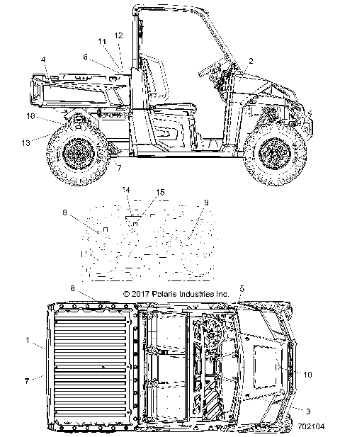 BODY, DECALS - R18RTE87F1/S87C1/F1 (702104)