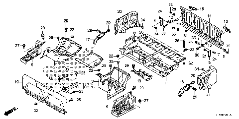 BED PLATE@REAR GATE (2)