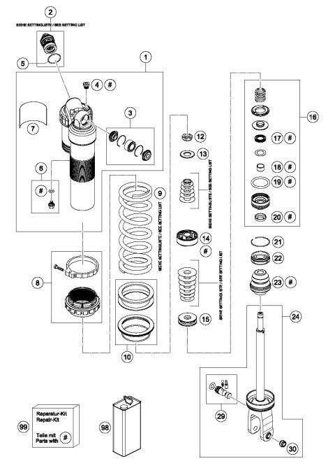 SHOCK ABSORBER DISASSEMBLED        