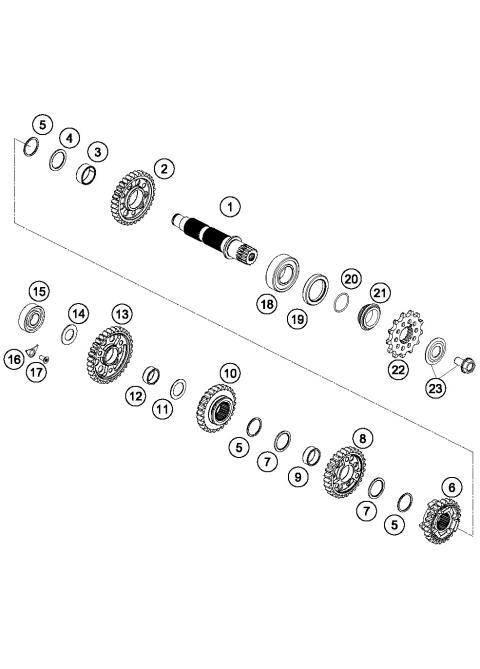 TRANSMISSION II - COUNTERSHAFT     