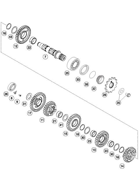 TRANSMISSION II - COUNTERSHAFT     