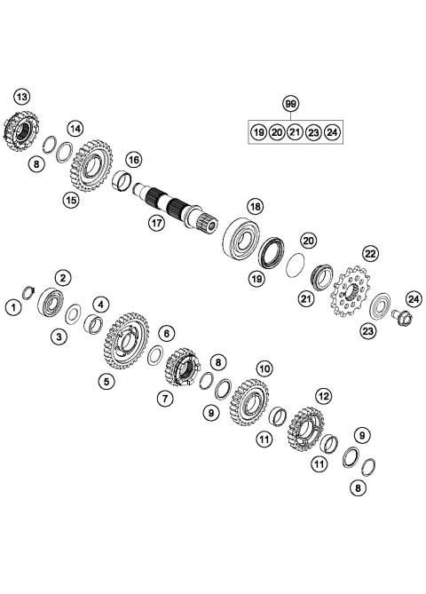 TRANSMISSION II - COUNTERSHAFT     