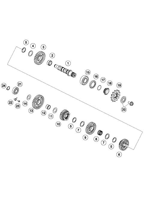TRANSMISSION II - COUNTERSHAFT     