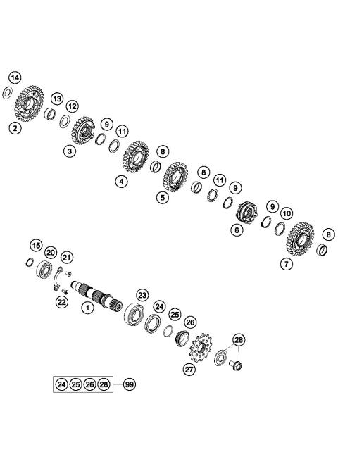 TRANSMISSION II - COUNTERSHAFT     