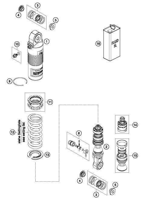 SHOCK ABSORBER DISASSEMBLED        