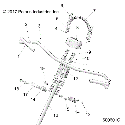 STEERING, HANDLEBAR MOUNTING - S24FJE9FS/9FE (600601C)