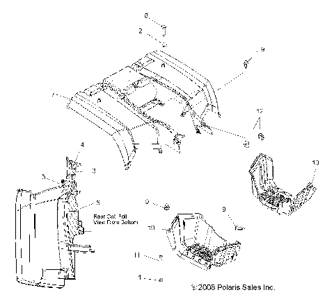 BODY, REAR CAB and FOOTWELLS - A09MN50ET (49ATVCABRR09SP500TR)