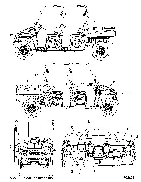 BODY, DECALS - R20M4A57B1/B9/EBH (702675)