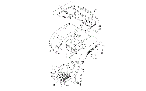 REAR RACK, BODY PANEL, AND FOOTWELL ASSEMBLIES [300992]