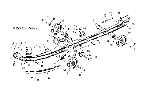 SUSPENSION, RAIL MOUNTING - S09NJ5BS/BSF/BSL/BE (49SNOWSUSPRAIL08TRLRMK)