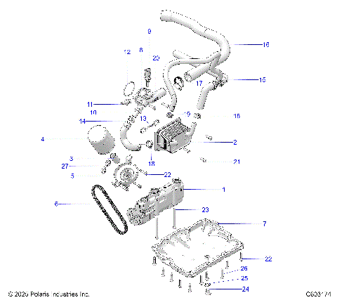 ENGINE, OIL PUMP/FILTER/COOLER - S26TLF9FSL (C603174)