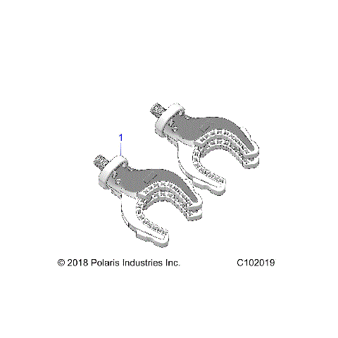 BODY, LOCK AND RIDE RATCHET GRIP - A24SXD95A9 (C102019)