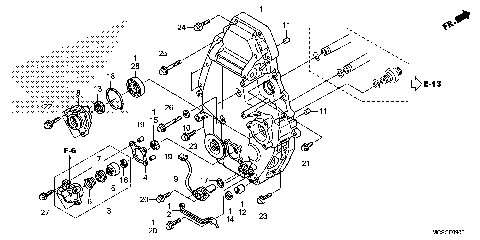 REAR CRANKCASE COVER