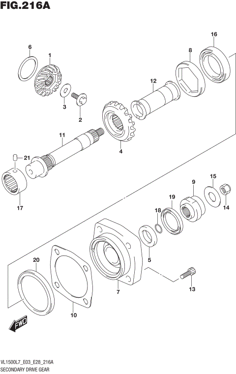 SECONDARY DRIVE GEAR