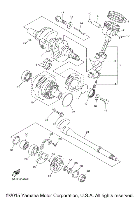 CRANKSHAFT PISTON