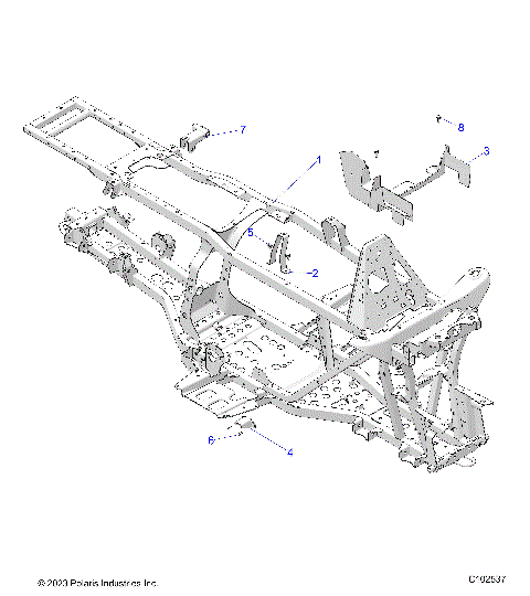 CHASSIS, FRAME - A25SWE57F1/C1/E1 (C102537)