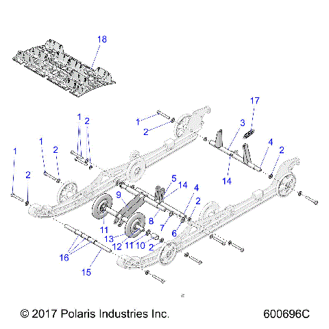 SUSPENSION, REAR - S19FJB8/FJE8/FJP8 ALL OPTIONS (600696C)