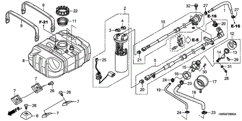 FUEL TANK (ARX1500T3)