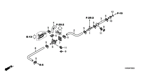 WATER HOSE (ARX1500N3)   (2)