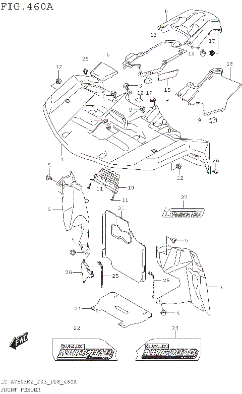 FRONT FENDER (LT-A750XM2 P03)