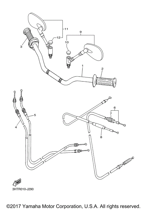 STEERING HANDLE CABLE