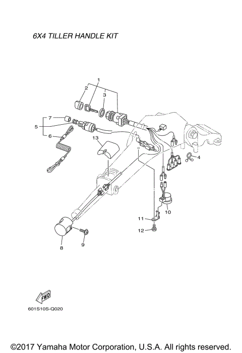 TILLER HANDLE ELECTRICAL 1