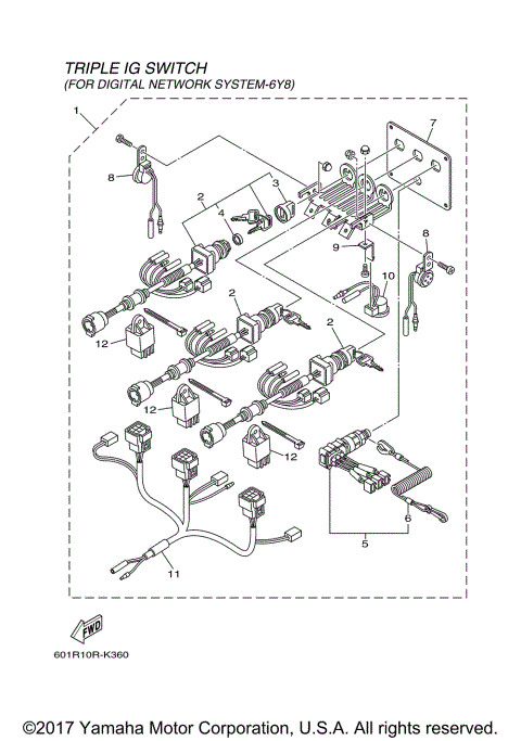 CL SWITCH PANEL TRIPLE (MAIN)