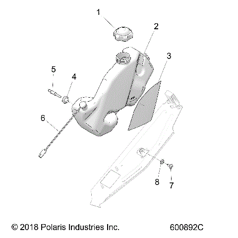 ENGINE, OIL BOTTLE ASM. - S21EEF6PS/PEL (600892C)