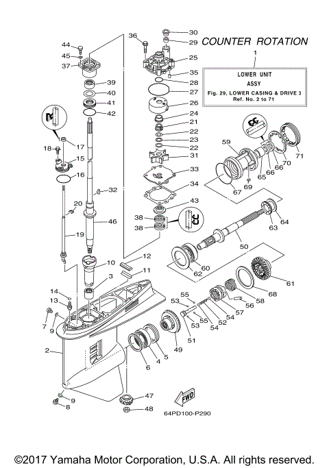 LOWER CASING DRIVE 3