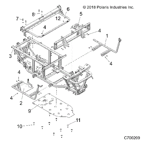 CHASSIS, FRAME and FRONT BUMPER - R20MAA57K1 (C700209)