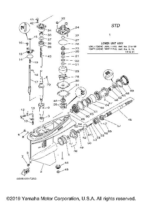 LOWER CASING DRIVE 1 F115