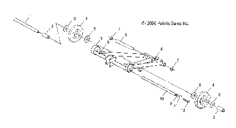 SUSPENSION, TORQUE ARM, FRONT - S09SU4BS/BE (49SNOWFTA08WIDE)