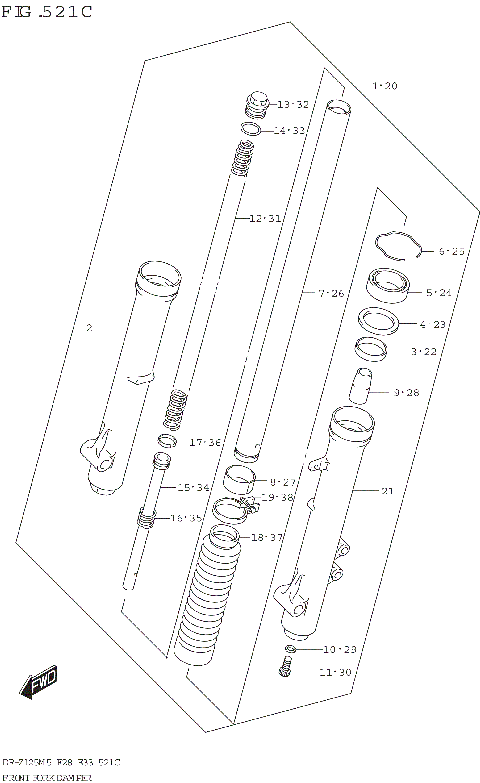 FRONT FORK DAMPER (DR-Z125L:E28)