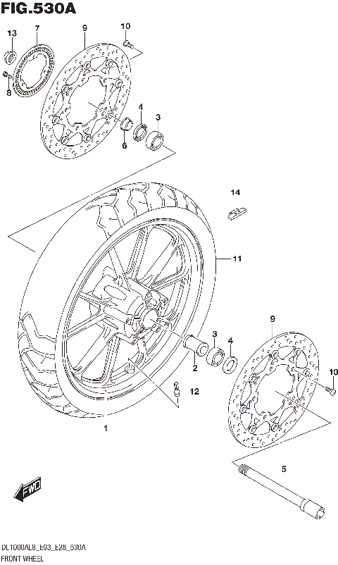 FRONT WHEEL (DL1000AL8 E03)