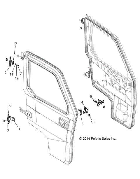 BODY, DOOR MOUNTING