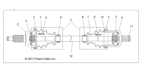 DRIVE TRAIN, FRONT HALF SHAFT