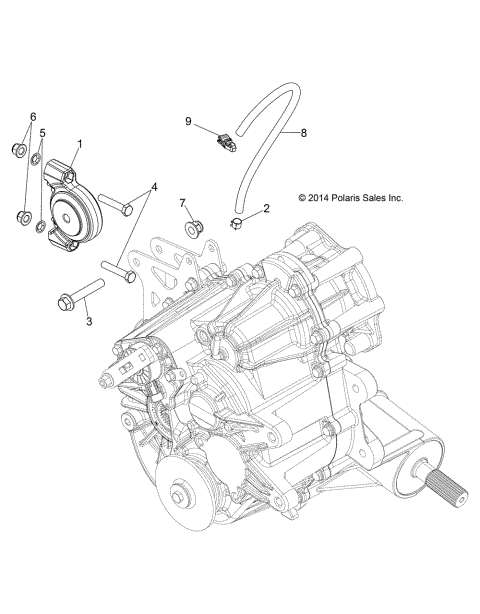 DRIVE TRAIN, MAIN GEARCASE MOUNTING
