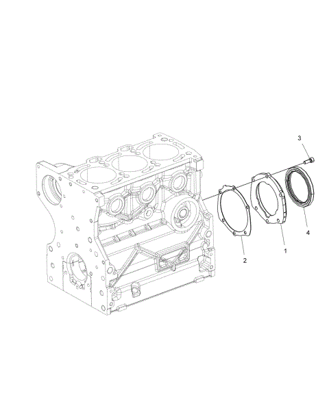 ENGINE, CRANKSHAFT OIL SEAL FLANGE