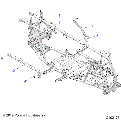 CHASSIS, MAIN FRAME - A23SVE95PK (C102173)